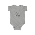 Infant Bodysuit “I am Chosen” Heart Scripture Baby Onesie nb-24months