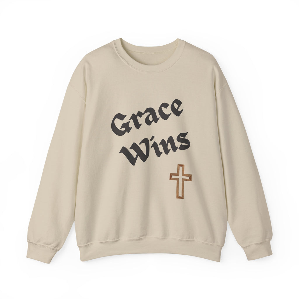 Grace Wins Christian Sweatshirt