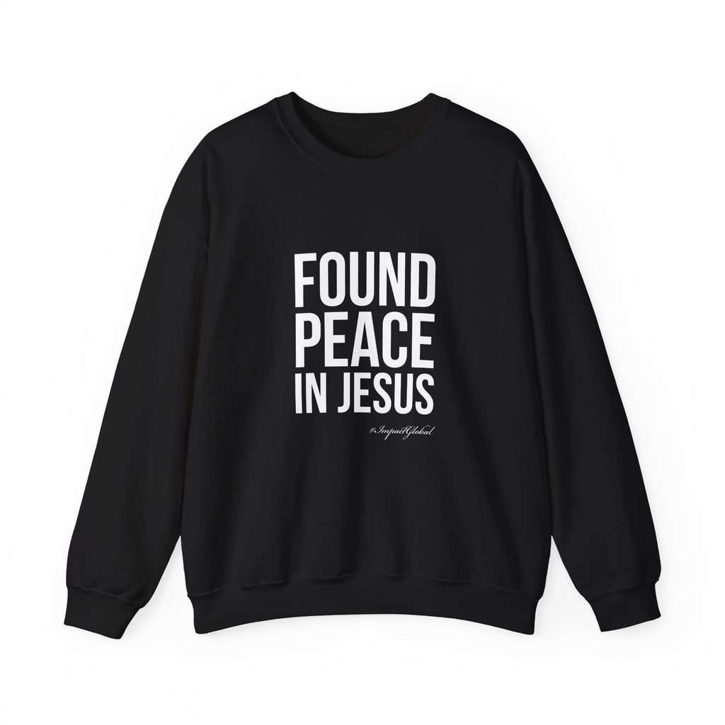 Found Peace in Jesus White Sweatshirt