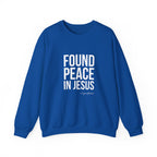 Found Peace in Jesus White Sweatshirt