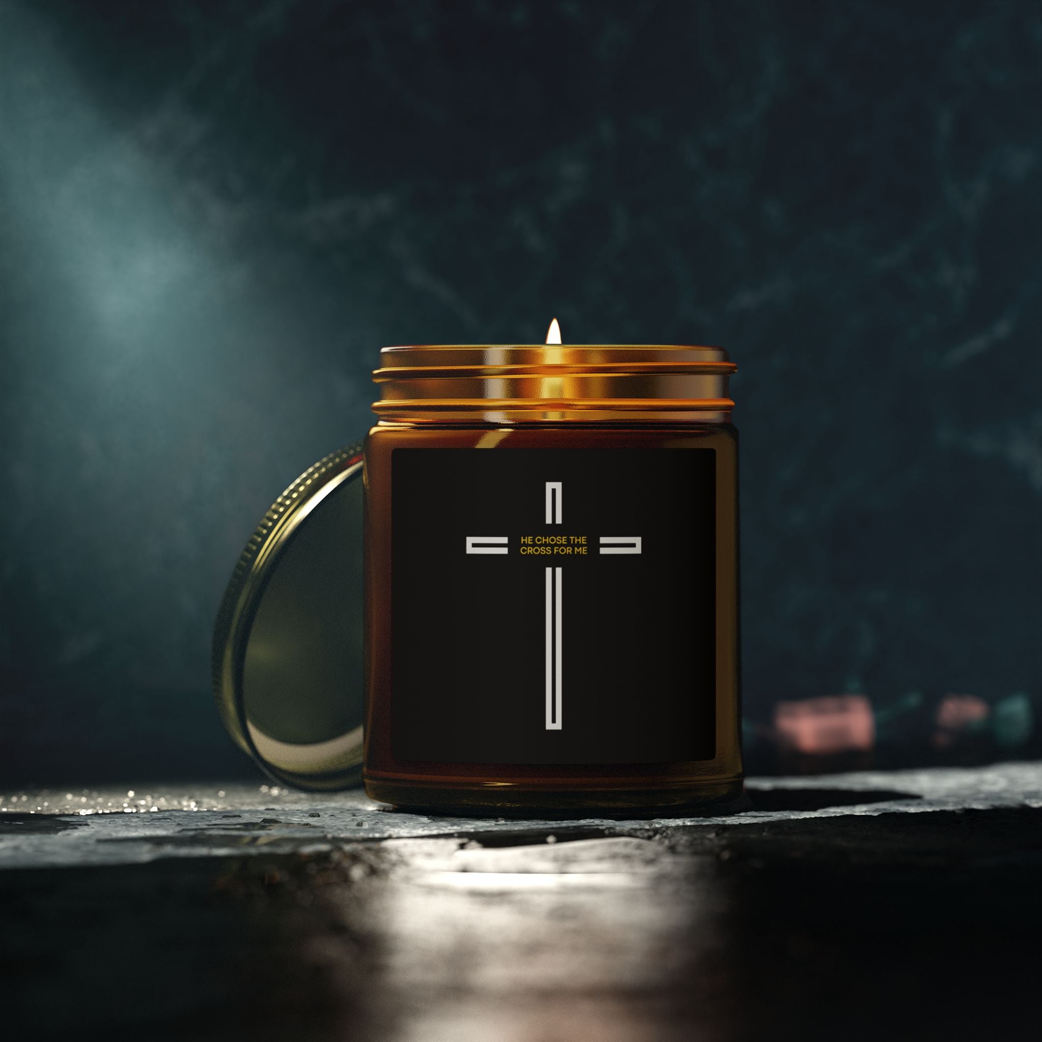 Minimalist Cross Scented candle