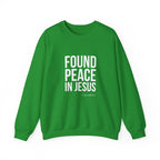 Found Peace in Jesus White Sweatshirt