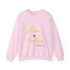 I Am Chosen Heart Sweatshirt Golden
