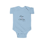 Infant Bodysuit “I am Chosen” Heart Scripture Baby Onesie nb-24months