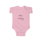 Infant Bodysuit “I am Chosen” Heart Scripture Baby Onesie nb-24months
