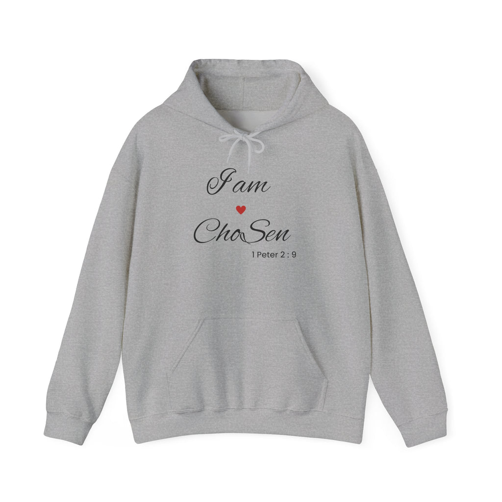 I Am Chosen heart black Hoodie