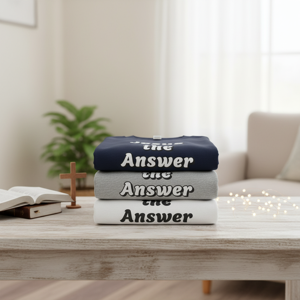 All Jesus Answer Tees Display
