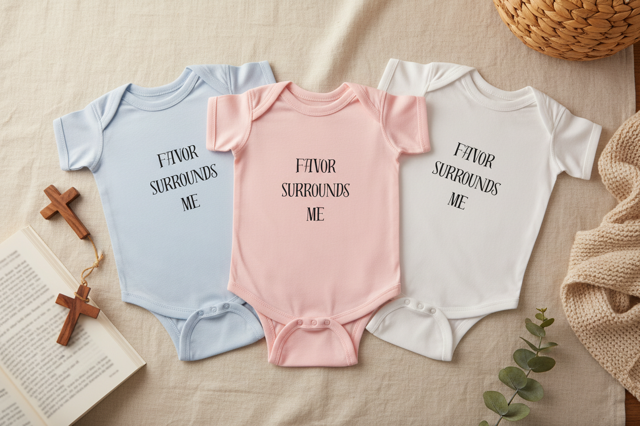 All Three Onesies Display