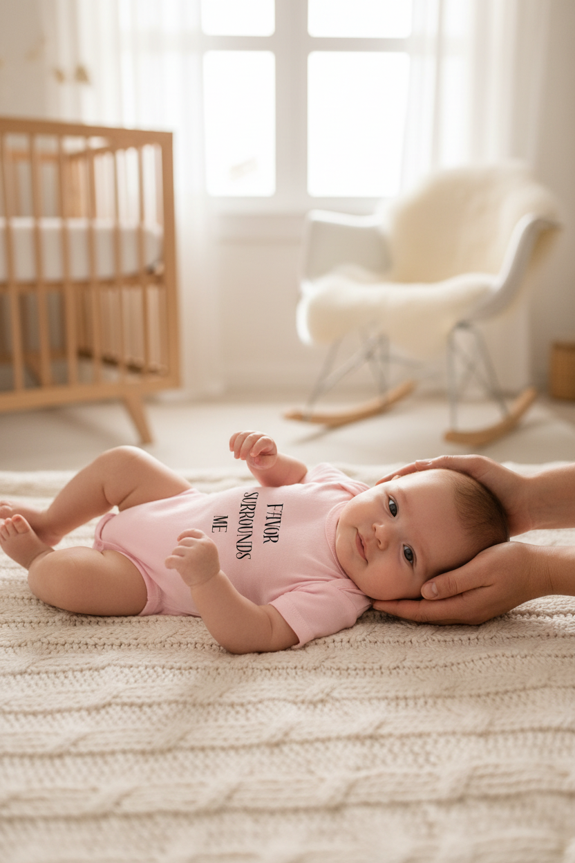 Baby in Pink Onesie