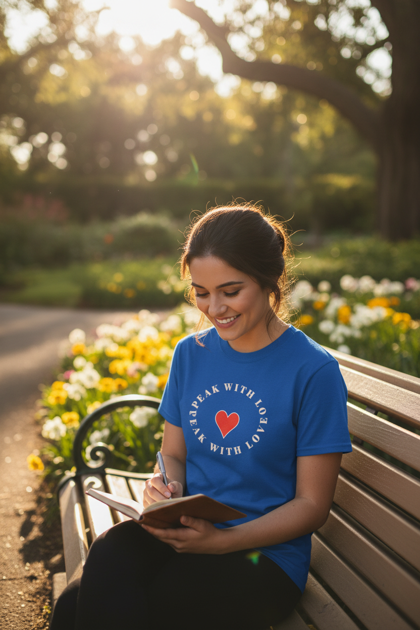 Blue T-Shirt Worn
