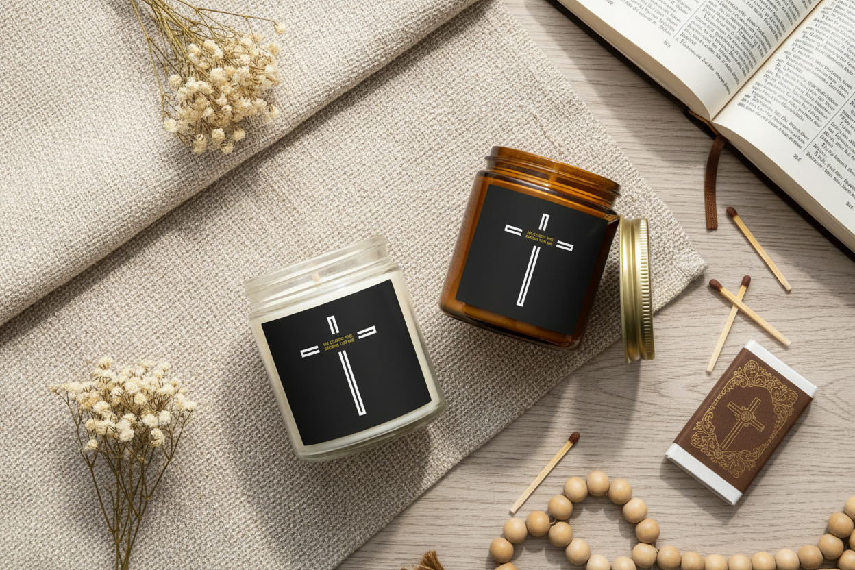 Both Candles Flat Lay