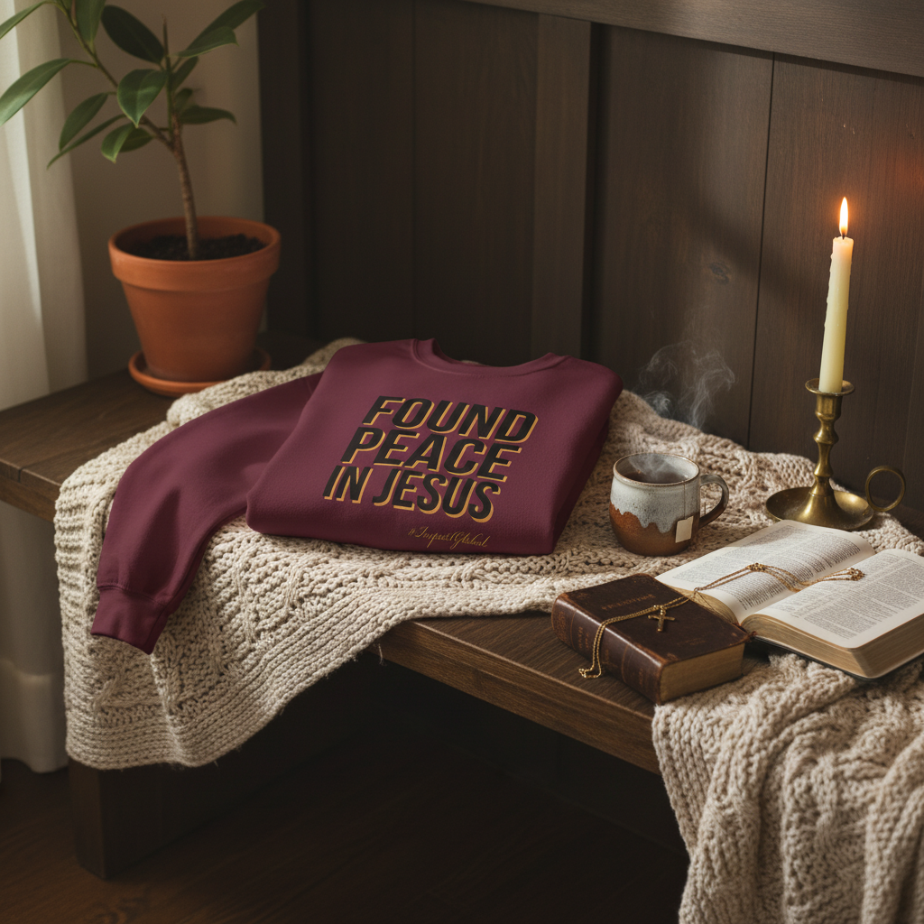 Burgundy Sweatshirt Lifestyle