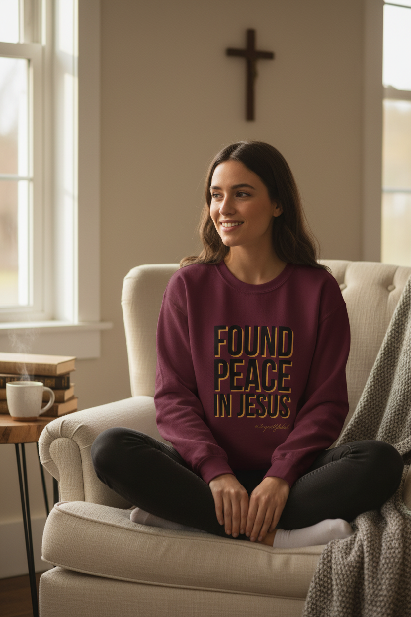 Burgundy Sweatshirt Worn