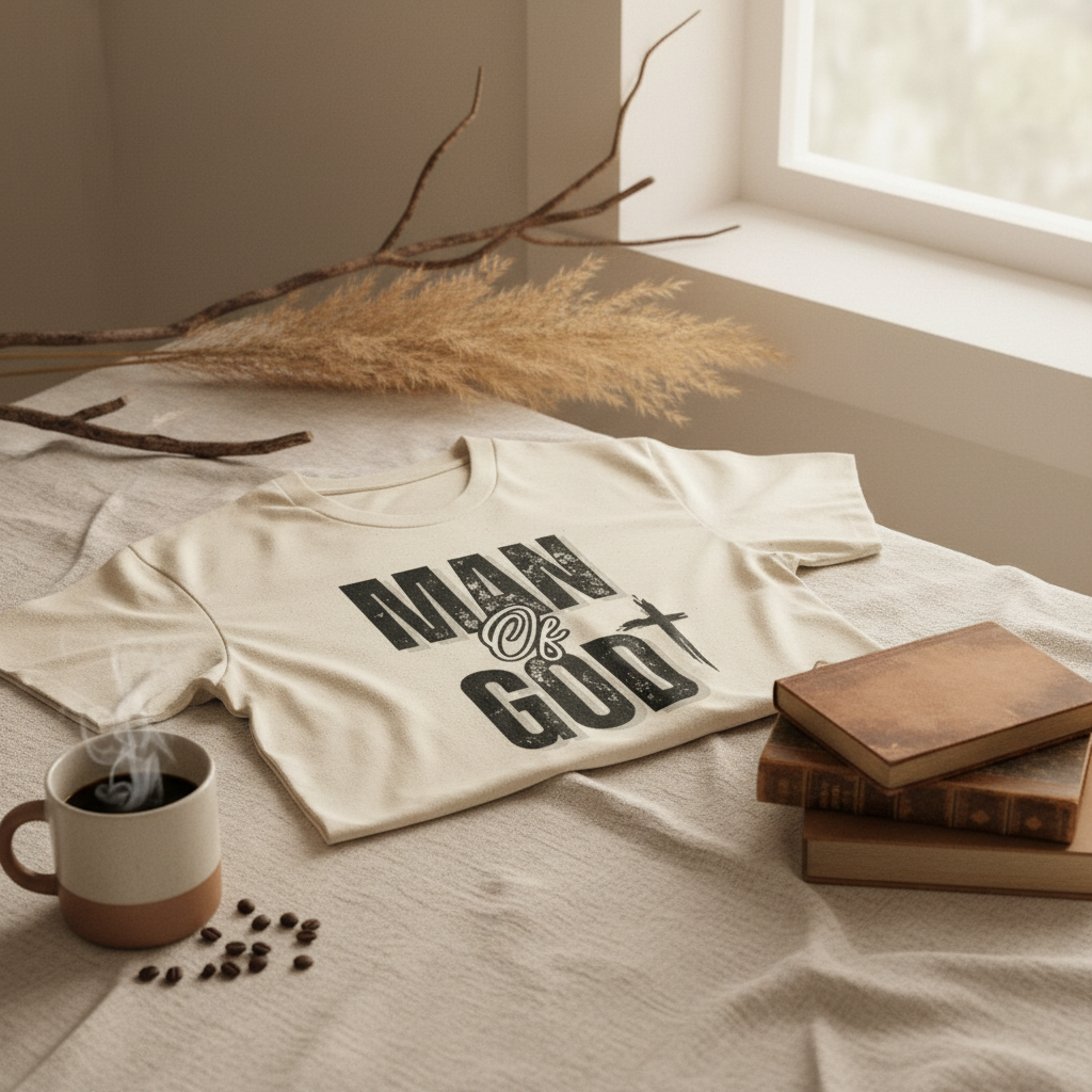 Cream/Beige T-Shirt - Linen & Natural Light