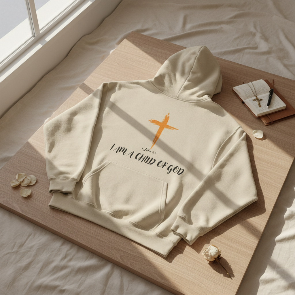 Cream Child of God Hoodie