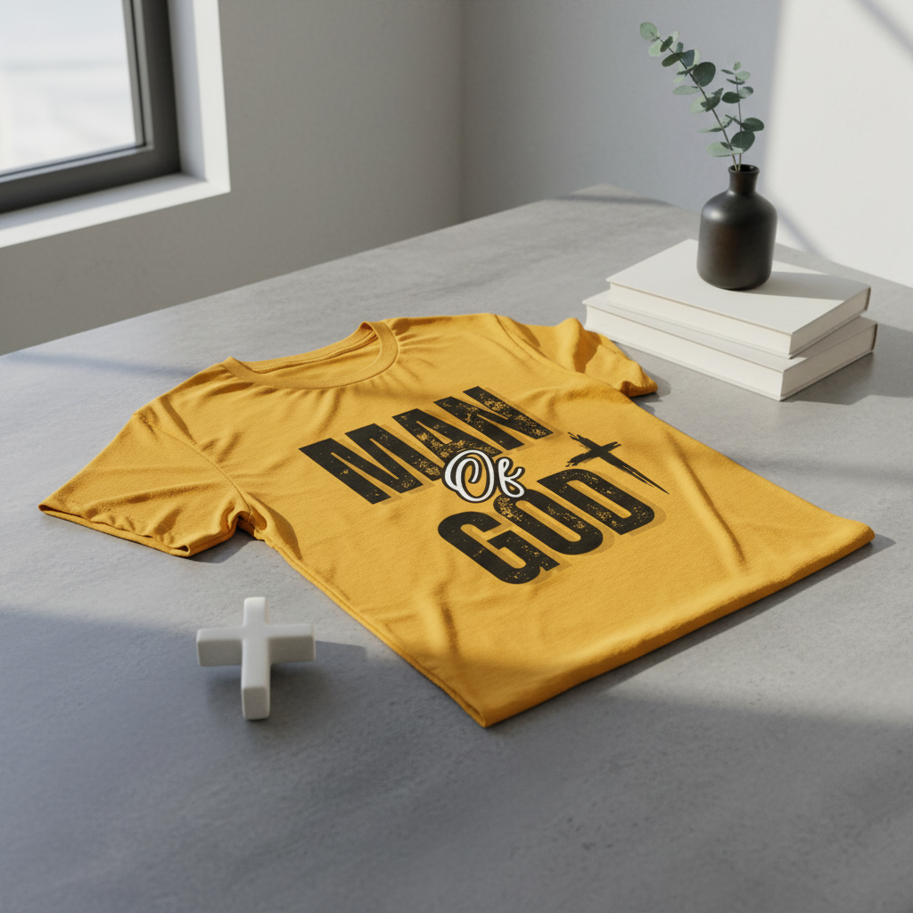 Gold/Yellow T-Shirt - Modern Concrete Setting