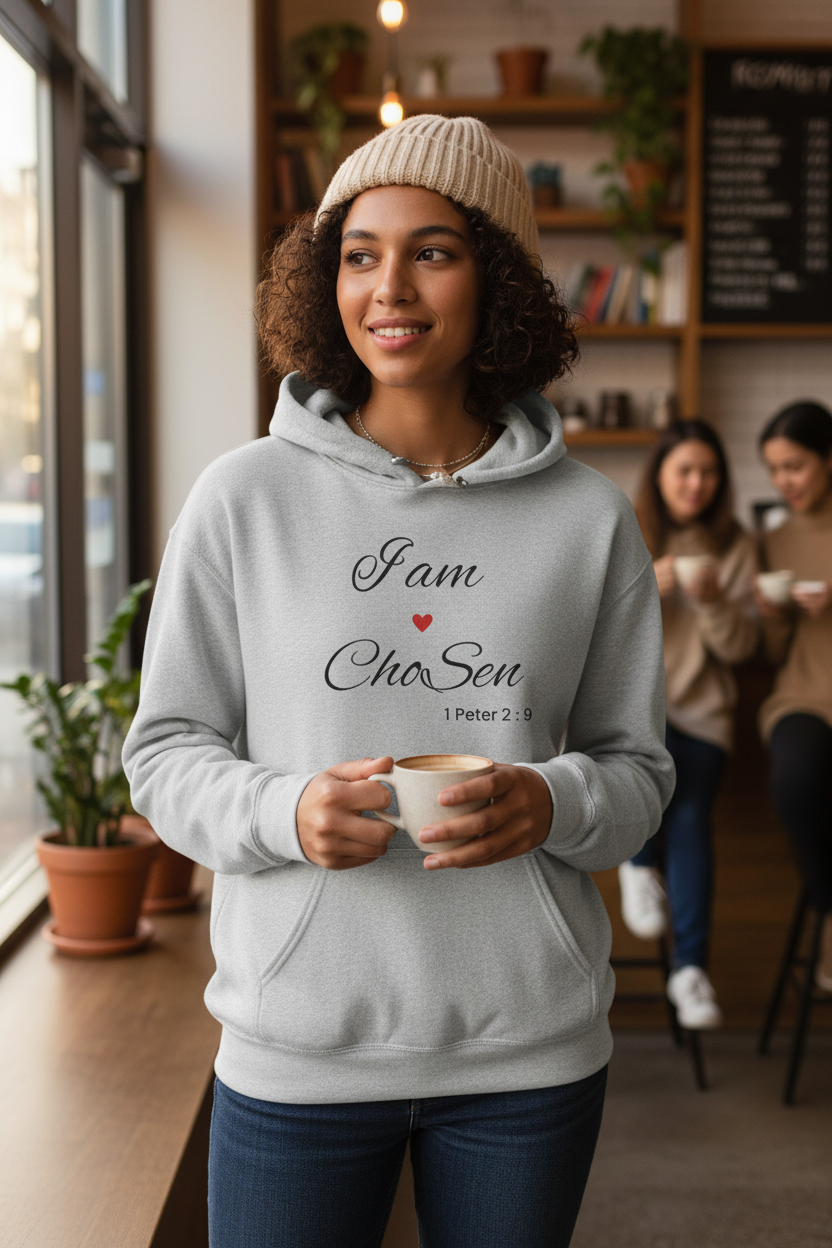 Gray Hoodie Lifestyle Shot