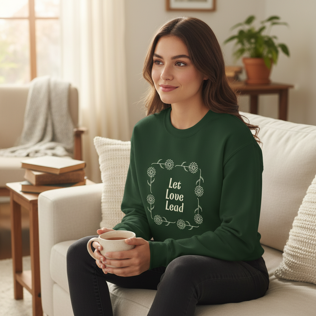 Green Sweatshirt Lifestyle