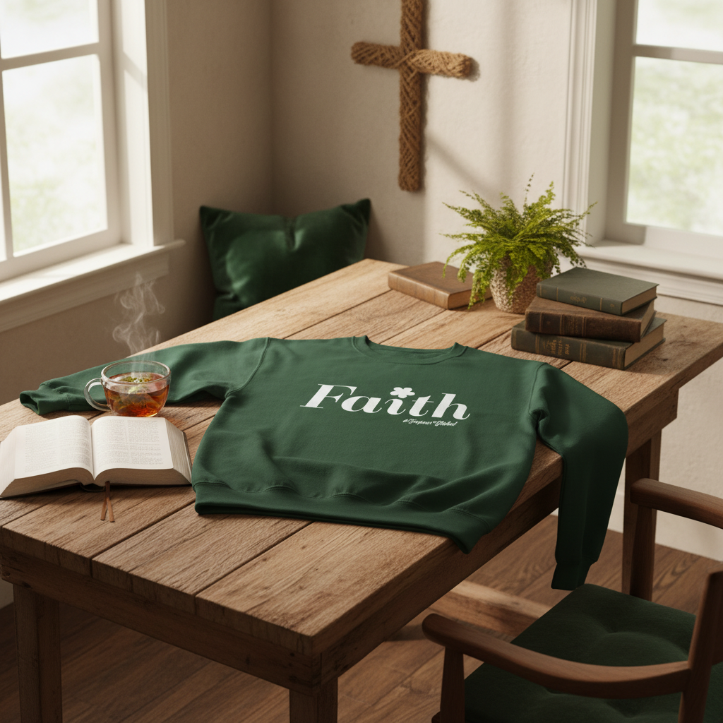 Green Sweatshirt Lifestyle