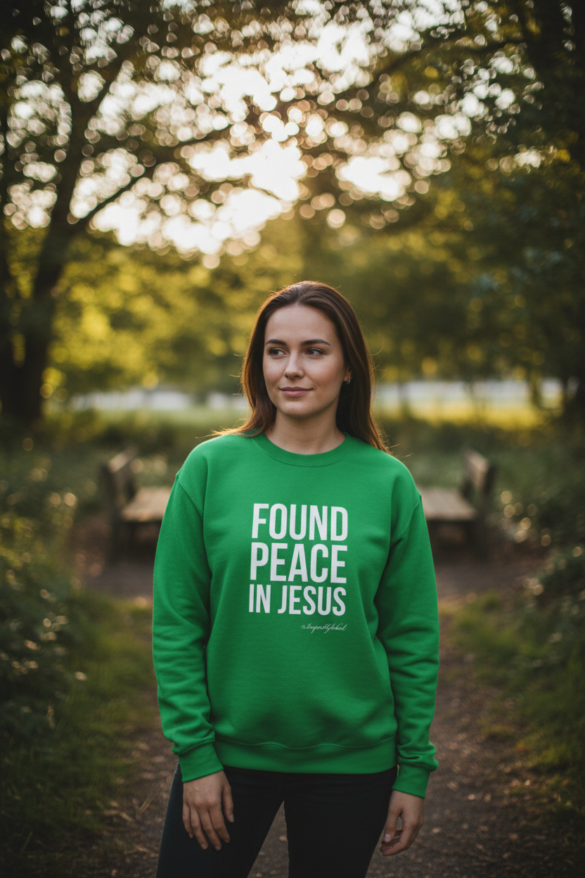Green Sweatshirt Worn