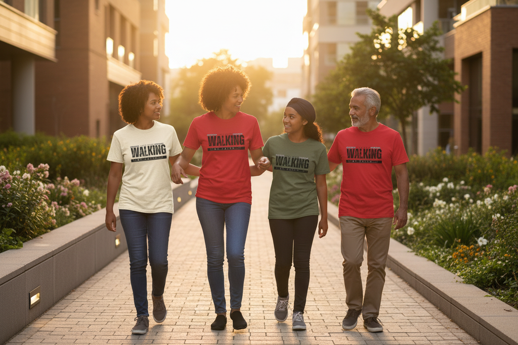 Group Walking Together By Faith
