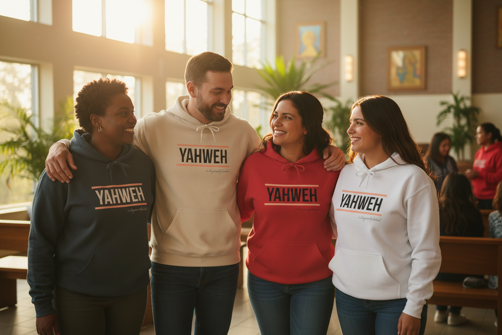 Group Wearing Hoodies - Community