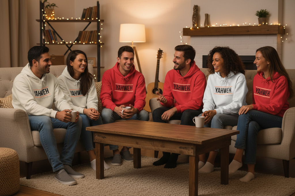 Group Wearing Hoodies - Indoor