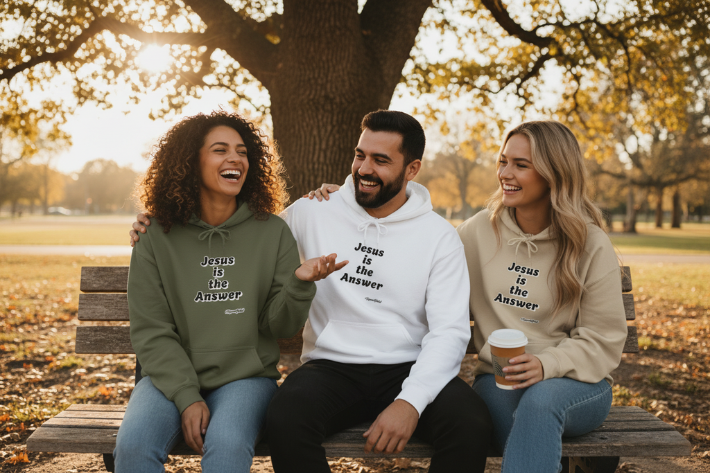 Group Wearing Hoodies - Outdoor