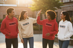 Group Wearing Hoodies - Outdoor