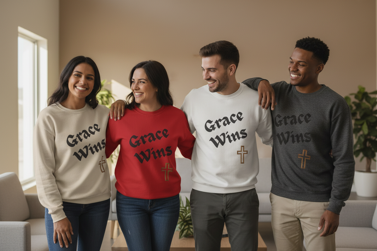 Group Wearing Sweatshirts - Community