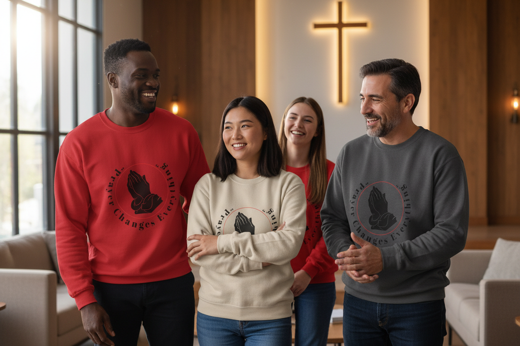 Group Wearing Sweatshirts - Community