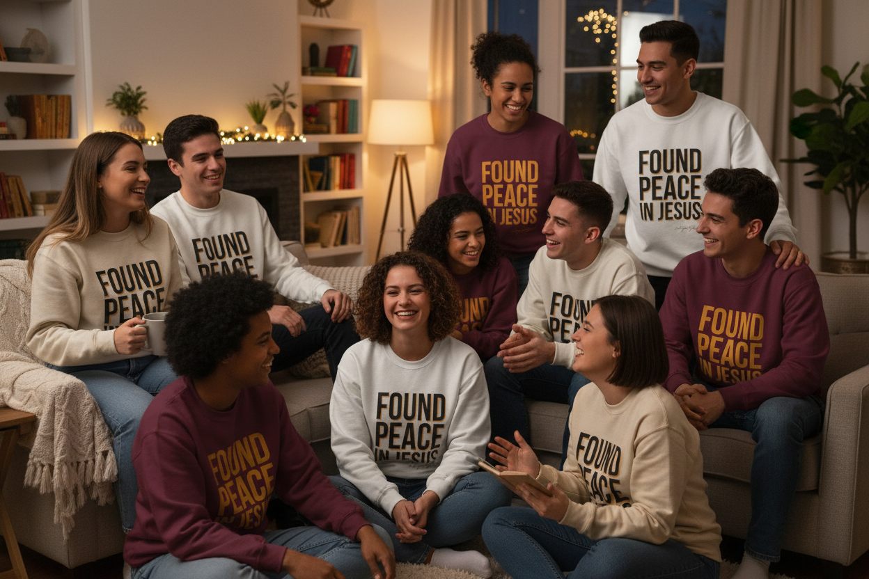 Group Wearing Sweatshirts - Indoor