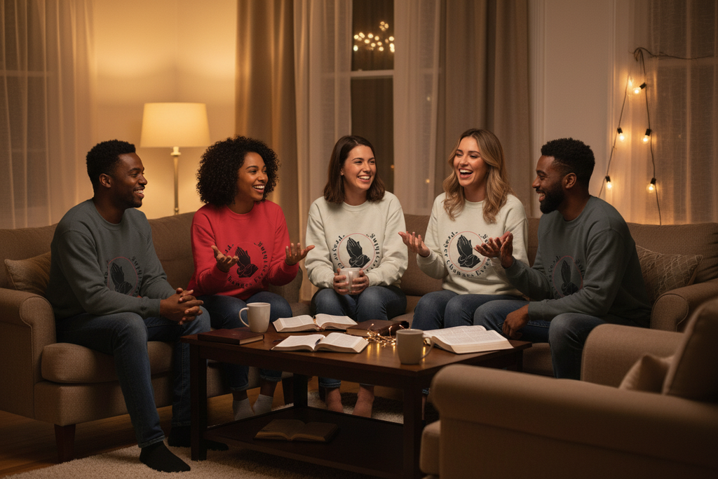Group Wearing Sweatshirts - Indoor