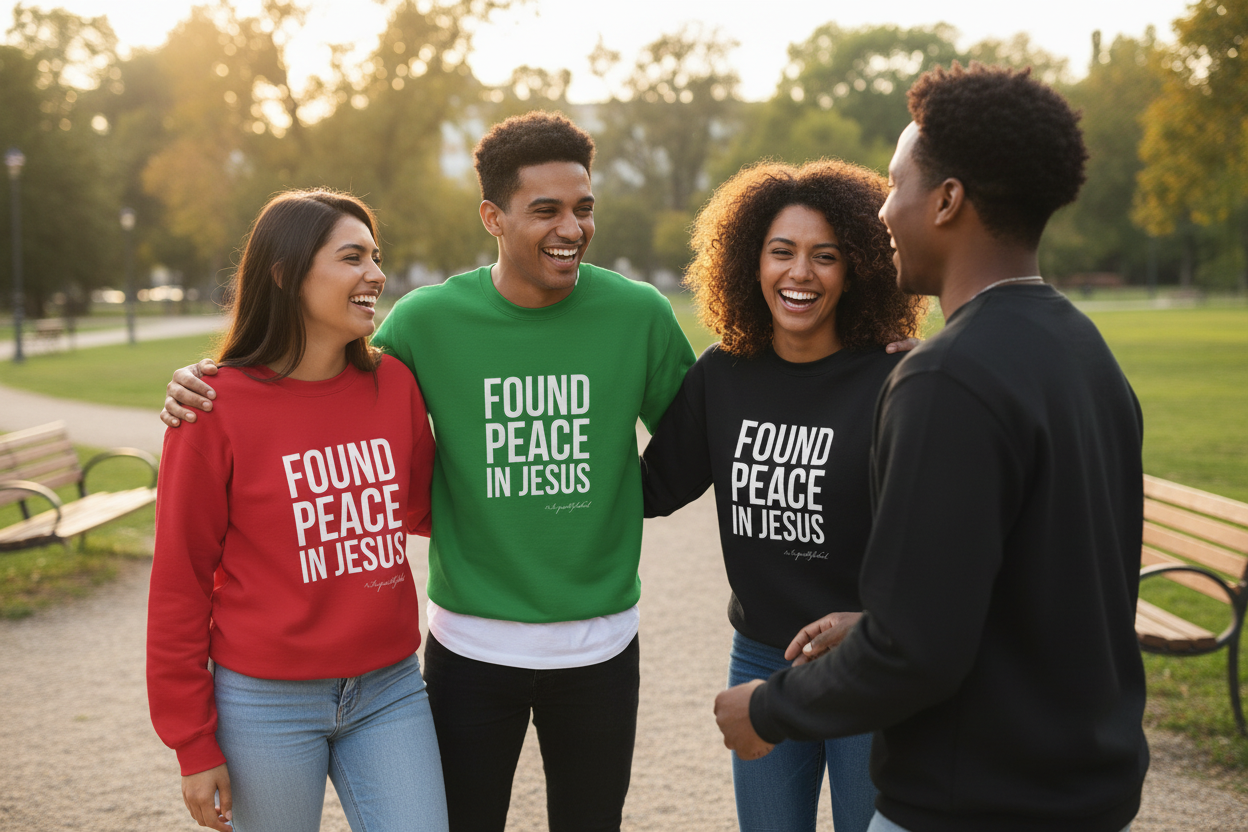 Group Wearing Sweatshirts - Outdoor