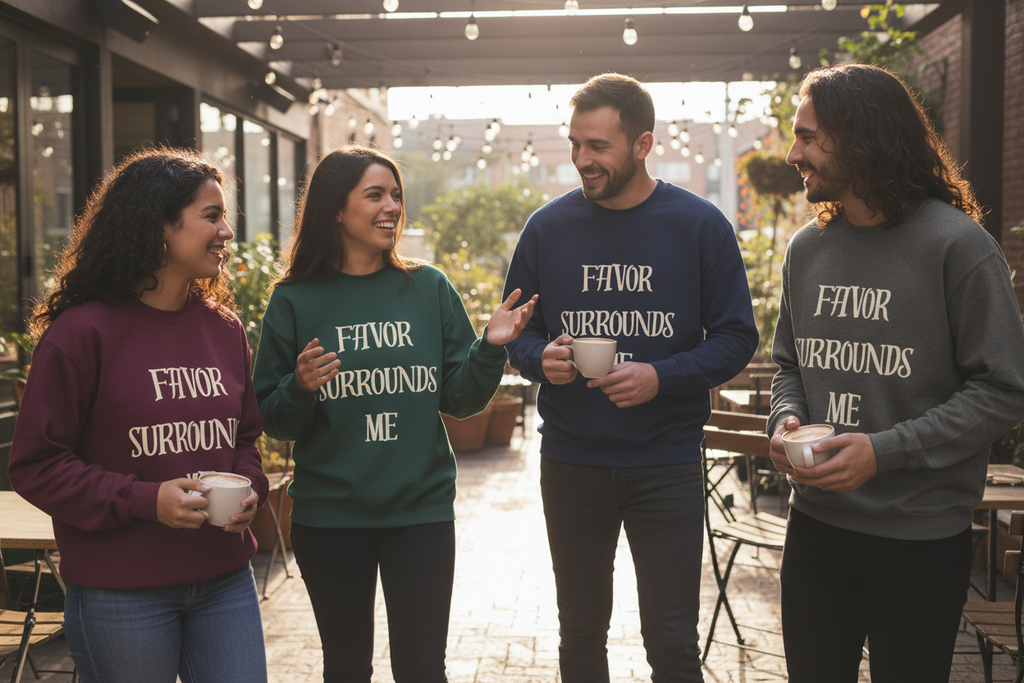 Group Wearing Sweatshirts - Outdoor