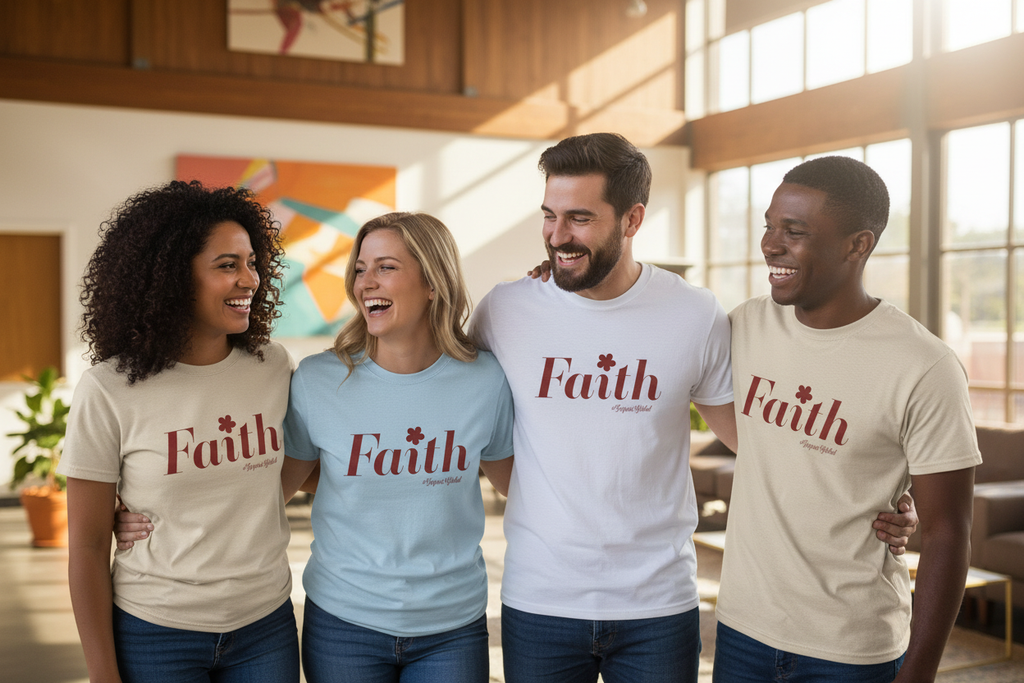 Group Wearing T-Shirts - Community