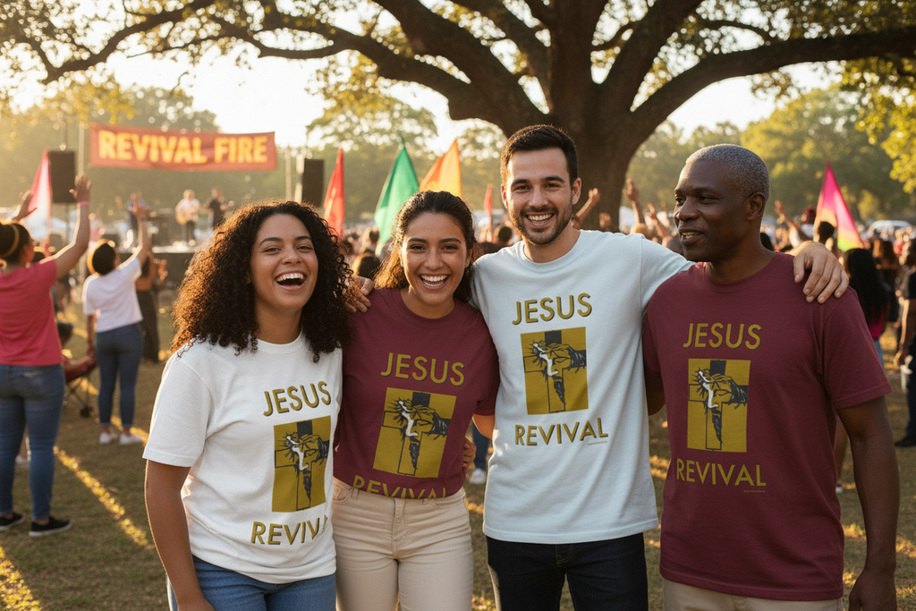 Group Wearing T-Shirts - Community
