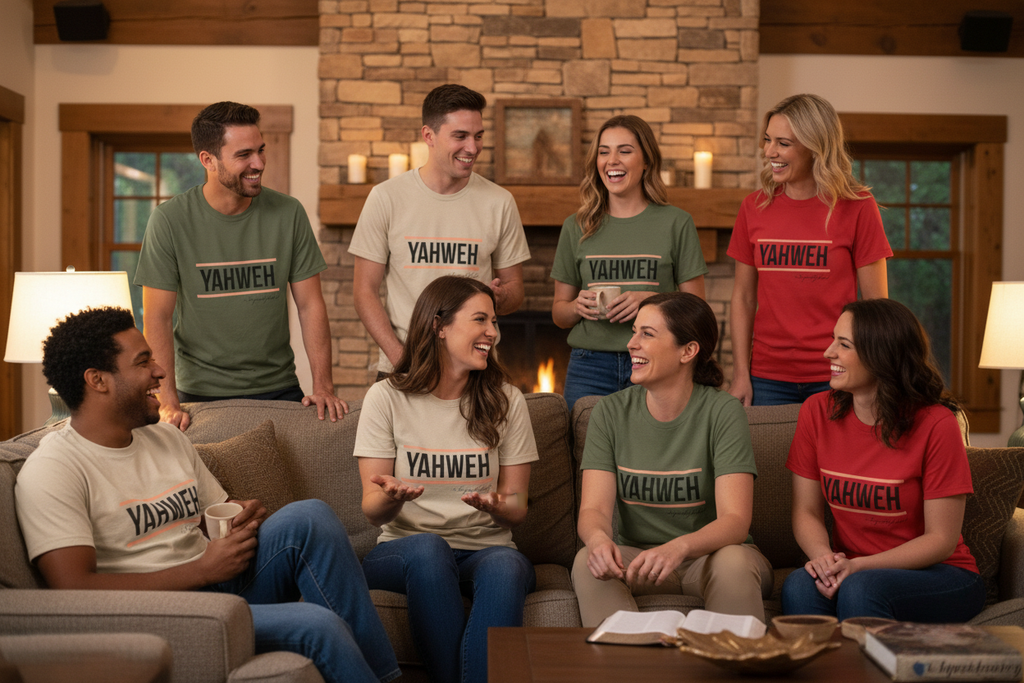 Group Wearing T-Shirts - Indoor