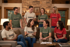 Group Wearing T-Shirts - Indoor