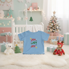 Joy Joy Joy Infant T-Shirt - Light Blue