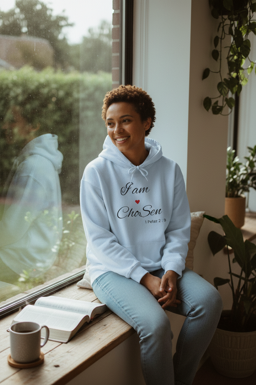 Light Blue Hoodie Lifestyle Shot