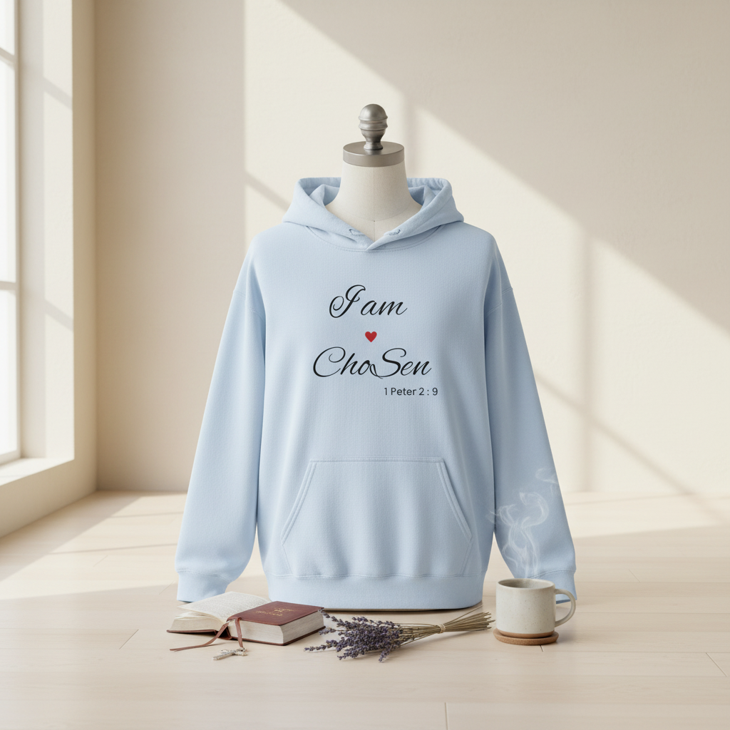 Light Blue I am Chosen Hoodie