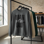 Man Of God Sweatshirts Hanging - Close Up