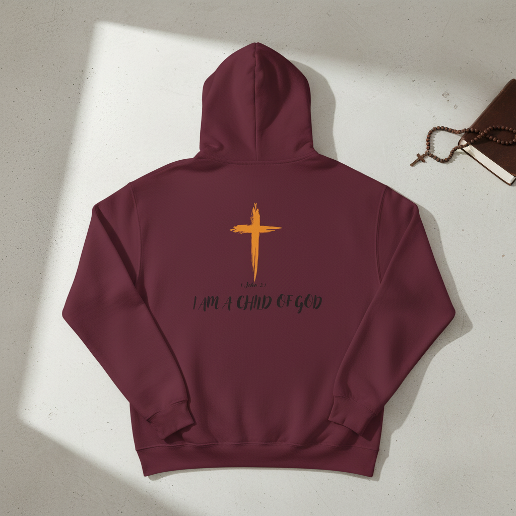Maroon Child of God Hoodie