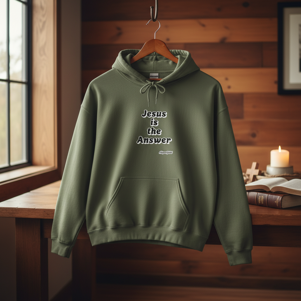 Military Green Hoodie Lifestyle
