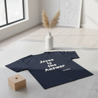 Navy Jesus Answer Tee Lifestyle