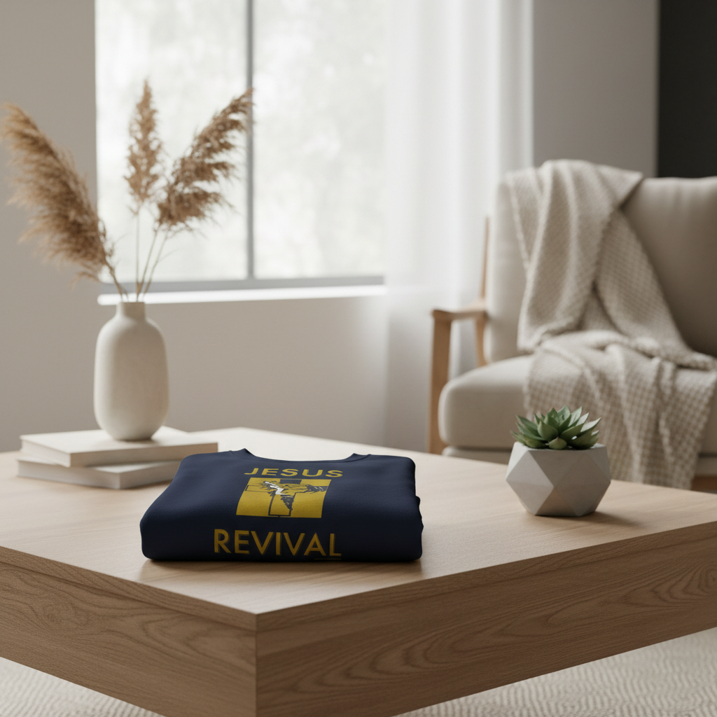Navy Jesus Revival Cross Lifestyle