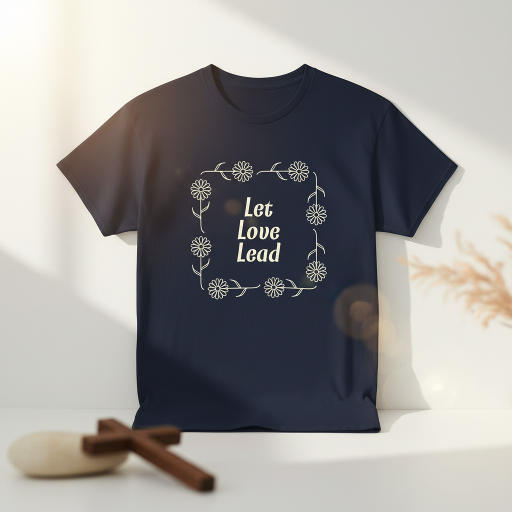 Navy Let Love Lead Tee