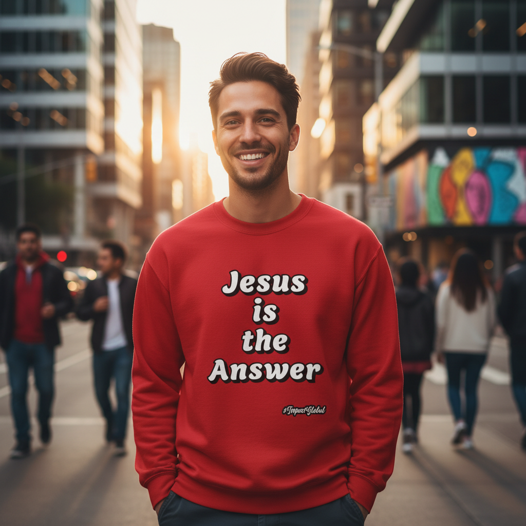 Person wearing red sweatshirt