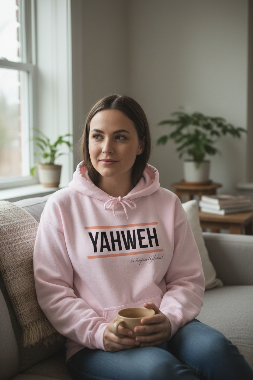 Pink Hoodie Worn